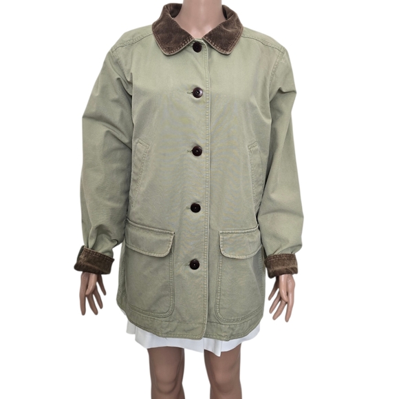 Vintage L.L.Bean Light Sage Barn/Hunting Jacket - Picture 5 of 16